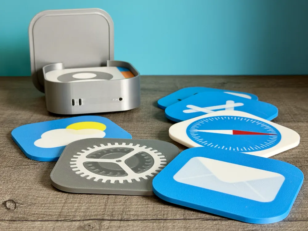 Apple Icon Coaster Set photo 1